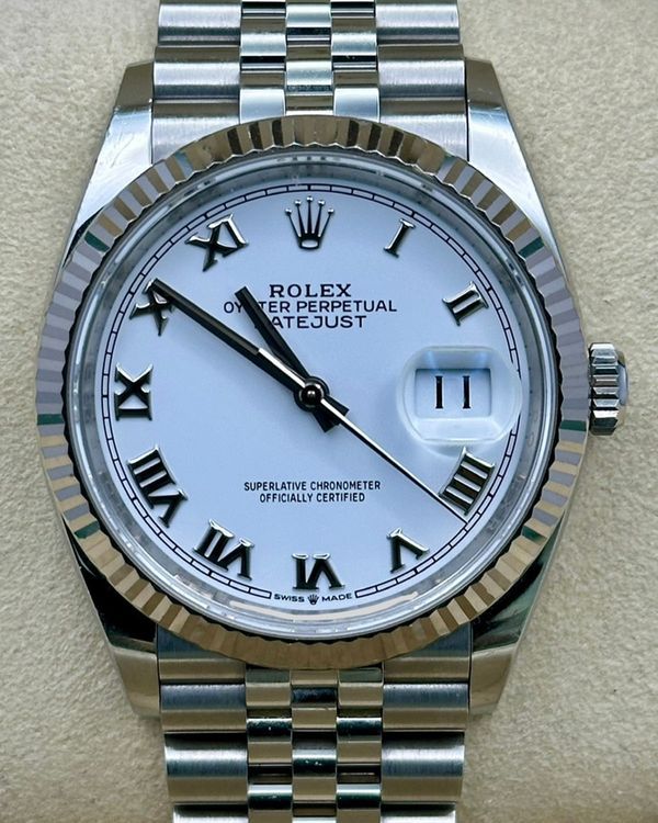 2021 Rolex Datejust 36MM White Dial Jubilee Bracelet (126234)