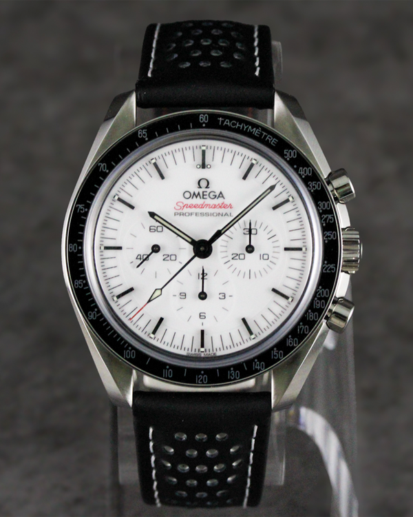 2026 Omega Speedmaster Professional Moonwatch 42MM White Dial Leather Strap (310.32.42.50.04.002)