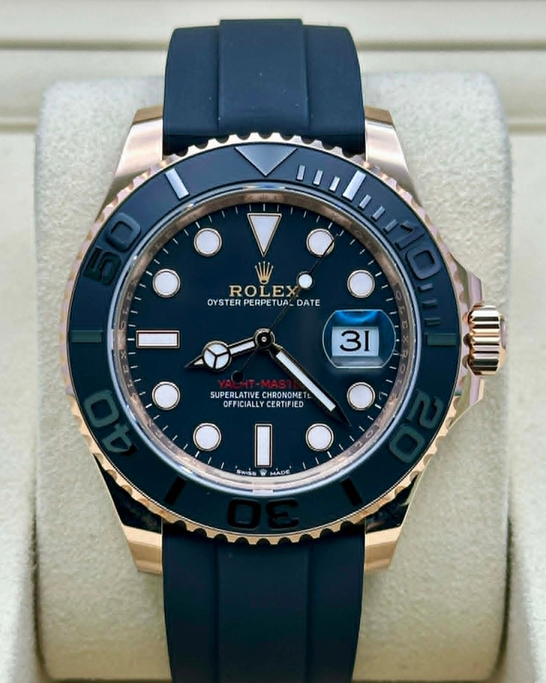 2025 Rolex Yacht-Master 40MM Black Dial Rubber Strap (126655)