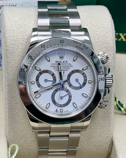 2012 Rolex Cosmograph Daytona 40MM White Dial Oyster Bracelet (116520)