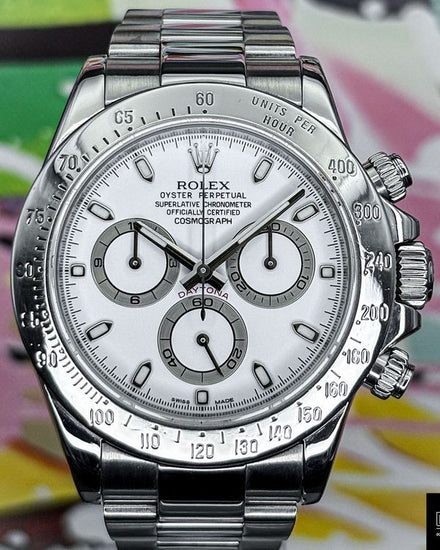 2012 Rolex Cosmograph Daytona 40MM White Dial Oyster Bracelet (116520)