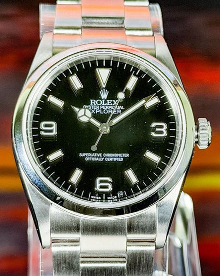 Rolex Explorer 36MM Black Dial Oyster Bracelet (114270)