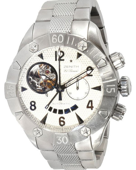 2009 Zenith Defy El Primero 46.5MM White Dial Steel Bracelet (03.0526.4021)