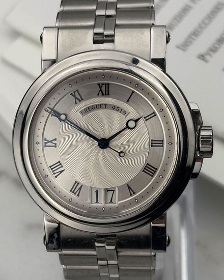 2013 Breguet Marine 39MM Silver Dial Steel Bracelet (5817ST/12/SVO)