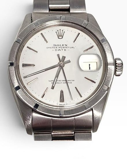 Rolex Oyster Perpetual Date 34MM White Dial Oyster Bracelet (1501)