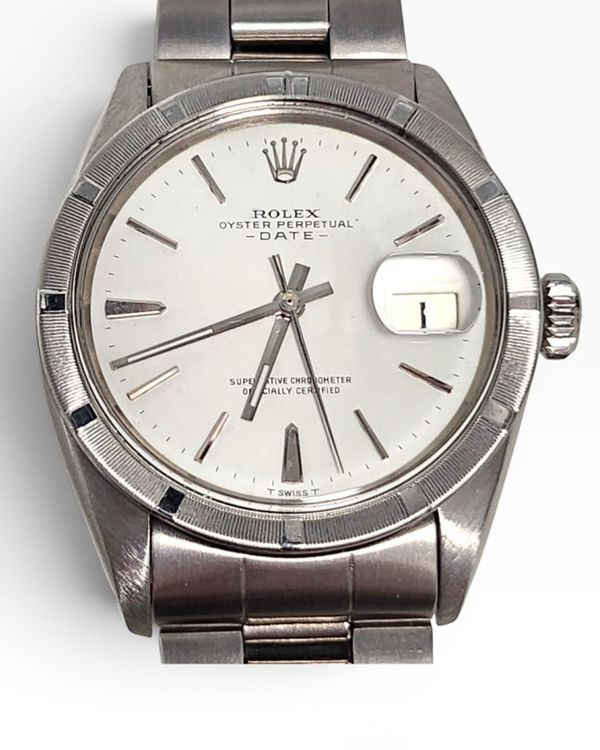 Rolex Oyster Perpetual Date 34MM White Dial Oyster Bracelet (1501)