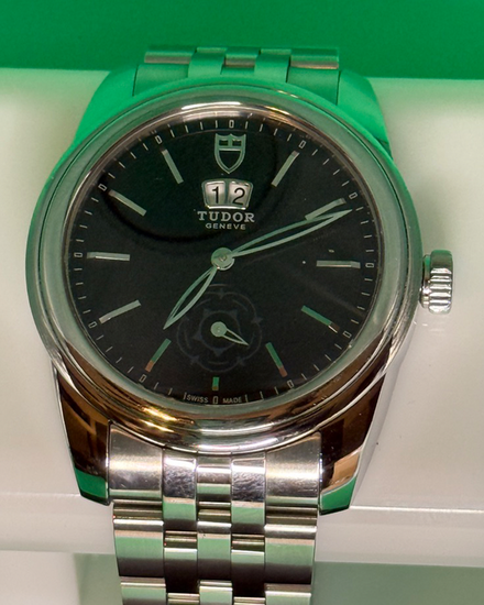 No Reserve - Tudor Glamour Double Date 42MM Black Dial Steel Bracelet (57000)
