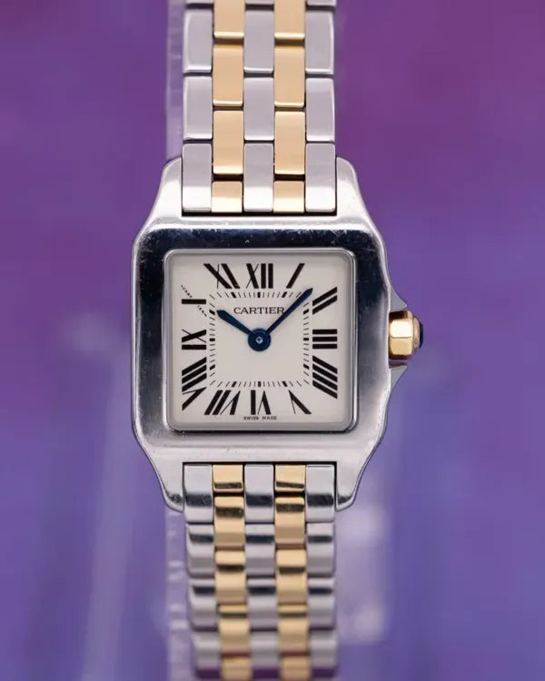Cartier Santos Demoiselle 25MM Quartz Silver Dial Two-Tone Bracelet (W25067Z6)