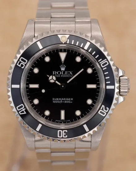 1995 (W Serial) Rolex Submariner No-Date 40MM Black Dial Oyster Bracelet (14060)