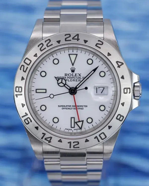 2004 Rolex Explorer II "Polar" 40MM White Dial Oyster Bracelet (16570)