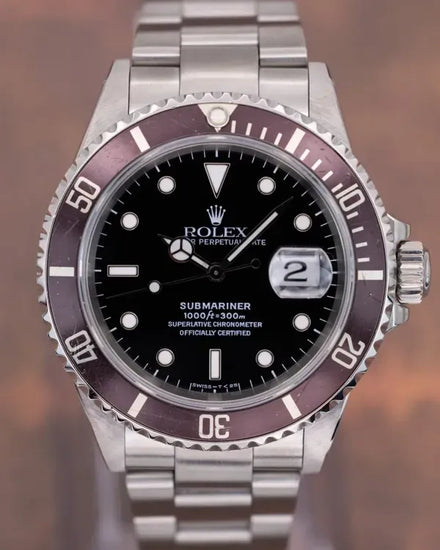 1996 Rolex Submariner Date 40MM Black Dial Oyster Bracelet (16610)