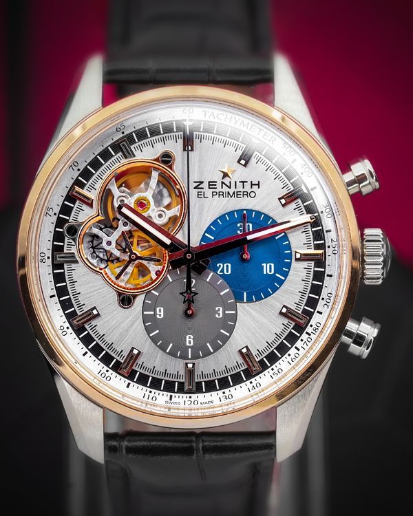 2022 Zenith El Primero Chronomaster Open 42MM Silver Dial Leather Strap (51.2080.4061/69.C494)