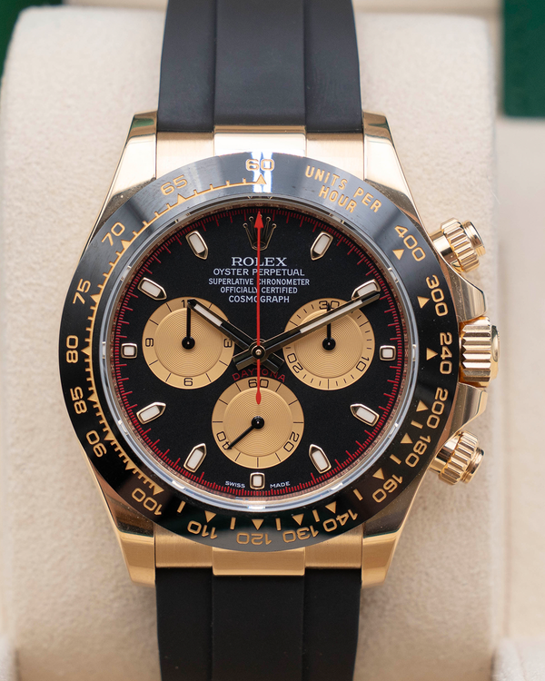 2021 Rolex Cosmograph Daytona 40MM Black Dial Oysterflex Strap (116518LN)