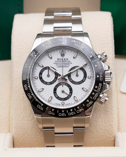 2021 Rolex Cosmograph Daytona "Panda" 40MM White Dial Oyster Bracelet (116500LN)