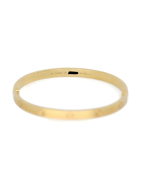 2025 Cartier Love Classic 6.2MM Yellow Gold Bracelet (B6067517)