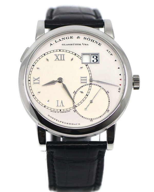 A. Lange & Söhne Grand 1 41.9MM Silver Dial Leather Strap (115.025)