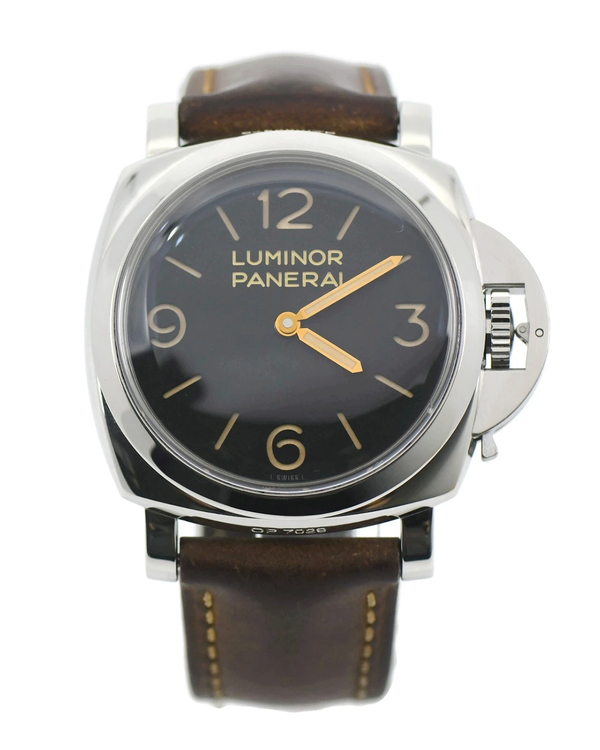 Panerai Luminor 1950 3 Days 47MM Black Dial Leather Strap (PAM00372)