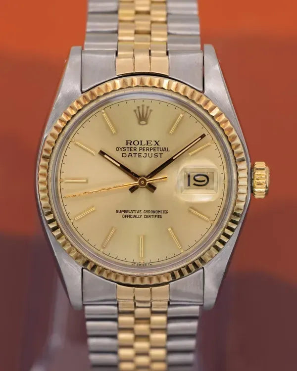 1978 Rolex Datejust 36MM Champagne Dial Two-Tone Jubilee Bracelet (16013)