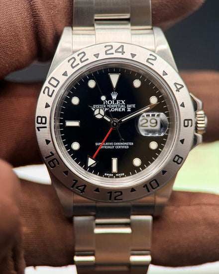 2005 Rolex Explorer II 40MM Black Dial Oyster Bracelet (16570)