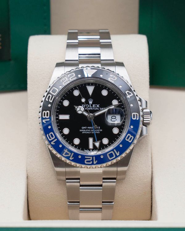 2025 Rolex GMT-Master II "Batman" 40MM Black Dial Oyster Bracelet (126710BLNR)