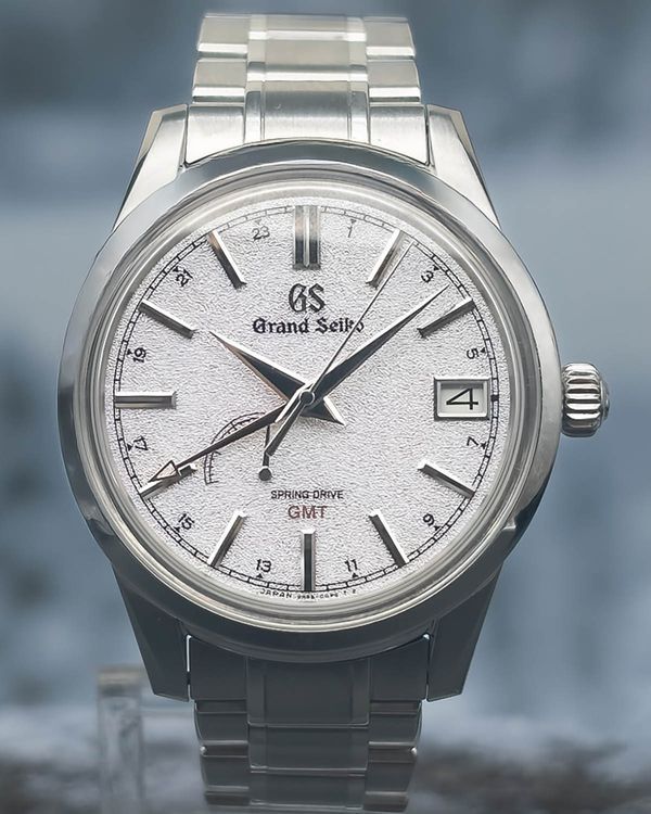 No Reserve - 2021 Grand Seiko Elegance "Winter" GMT 40.2MM Silver Dial Steel Bracelet (SBGE269G)