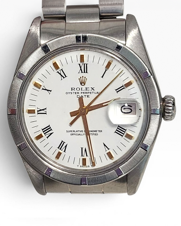 Rolex Oyster Perpetual Date 34MM White Dial Oyster Bracelet (1501)