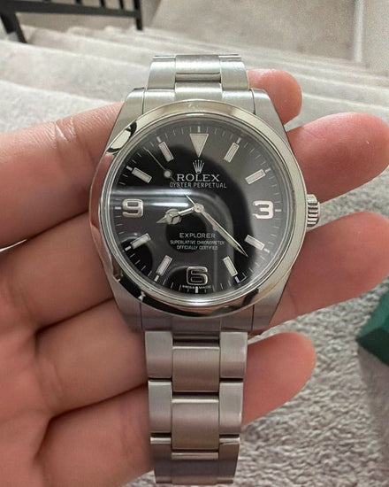 2014 Rolex Explorer 39MM Black Dial Oyster Bracelet (214270)