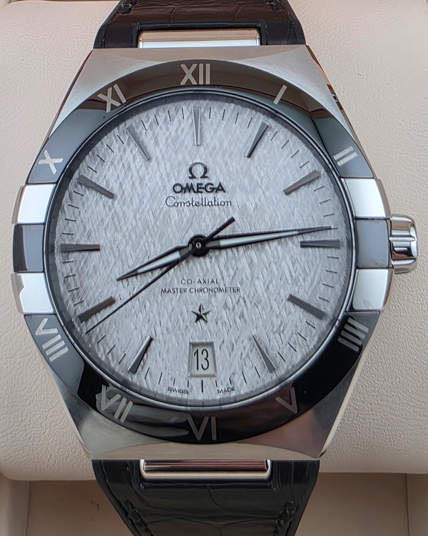 Omega Constellation 41MM Grey Dial Leather Strap (131.33.41.21.06.001)
