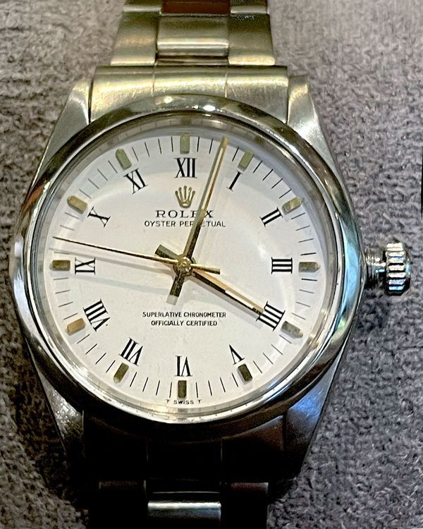 No Reserve - Rolex Oyster Perpetual 34MM White Dial Oyster Bracelet (1002)