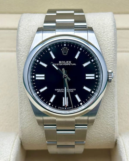 2023 Rolex Oyster Perpetual 41MM Black Dial Oyster Bracelet (124300)