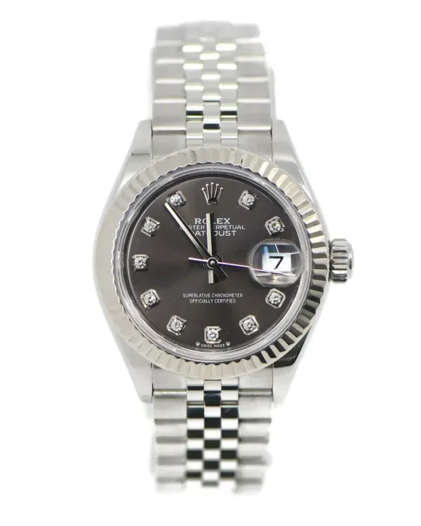 2020 Rolex Lady-Datejust 28MM Grey Dial Jubilee Bracelet (279174)