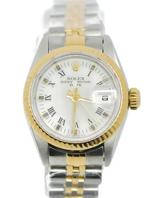 Rolex Lady-Datejust 26MM White Dial Two-Tone Jubilee Bracelet (69173)