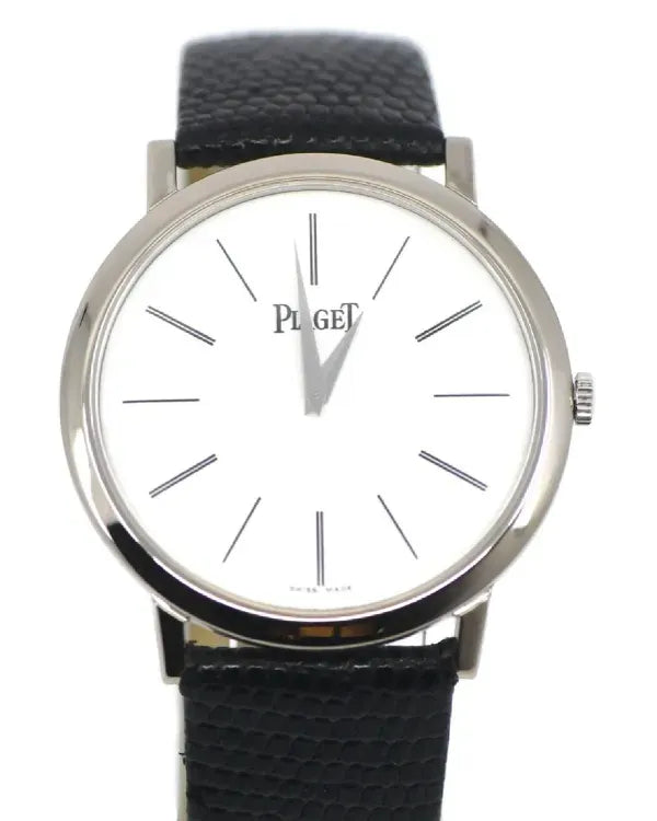 Piaget Altiplano 38MM White Dial Leather Strap (P10174)