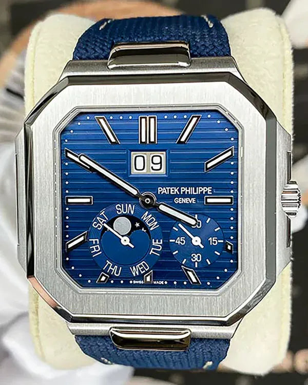 2024 Patek Philippe Cubitus 45MM Blue Dial Textile Strap (5822P)