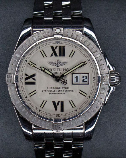 2010 Breitling Cockpit 41MM Silver Dial Steel Bracelet (A4935011/G654)