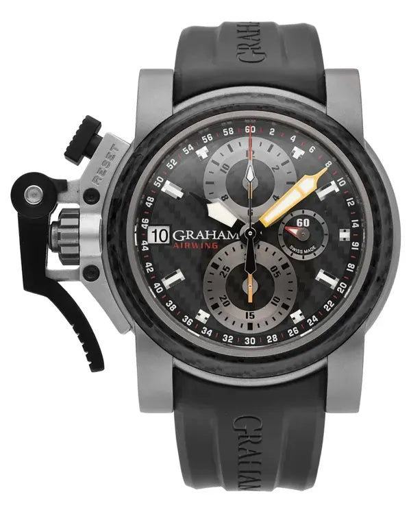 Graham Chronofighter 47mm Black Dial Rubber Strap (2OVKI.B09A.K10B)