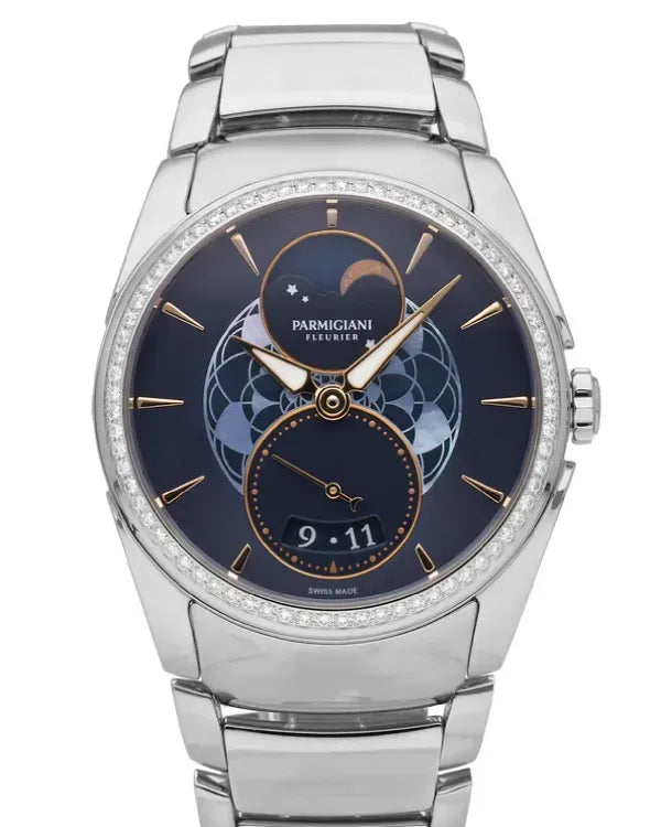 2026 Parmigiani Fleurier Tonda Metropolitaine Selene 33MM Blue Dial Steel Bracelet (PFC283-0002500-B00002)