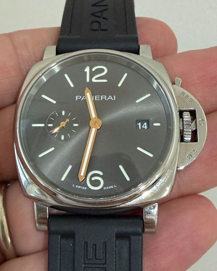 2022 Panerai Luminor Due 42MM Grey Dial Rubber Strap (PAM01250)