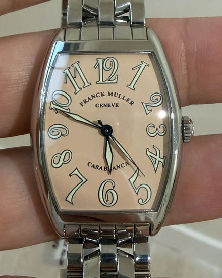 2009 Franck Muller Casablanca 32MM Salmon Dial Steel Bracelet (2852)