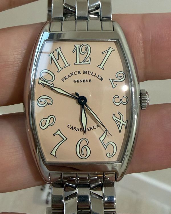 2009 Franck Muller Casablanca 32MM Salmon Dial Steel Bracelet (2852)