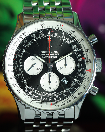 No Reserve - 2018 Breitling Navitimer B01 Chronograph 46MM Black Dial Steel Bracelet (AB0127211B1A1)