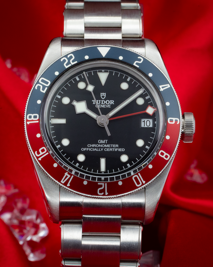No Reserve - 2018 Tudor Black Bay GMT "Pepsi" 41MM Black Dial Steel Bracelet (79830RB)