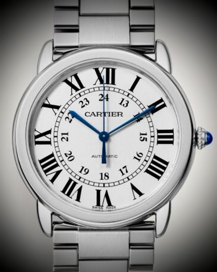 No Reserve - 2015 Cartier Ronde De Cartier 36MM Quartz Silver Dial Steel Bracelet (W6701005)