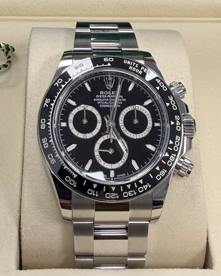 2026 Rolex Cosmograph Daytona 40MM Black Dial Oyster Bracelet (126500LN)