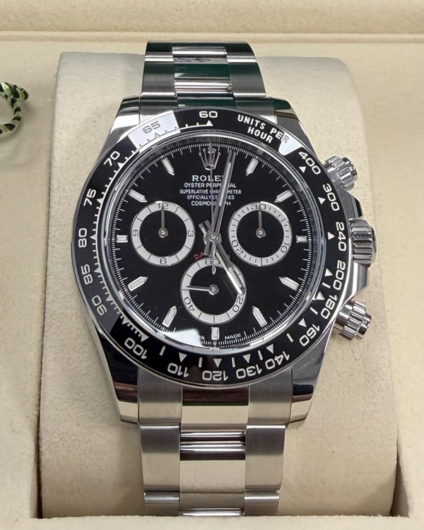 2026 Rolex Cosmograph Daytona 40MM Black Dial Oyster Bracelet (126500LN)