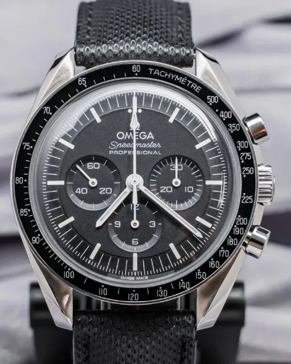Omega Speedmaster Professional Moonwatch 42MM Black Dial Black Textile Strap (310.32.42.50.01.001)