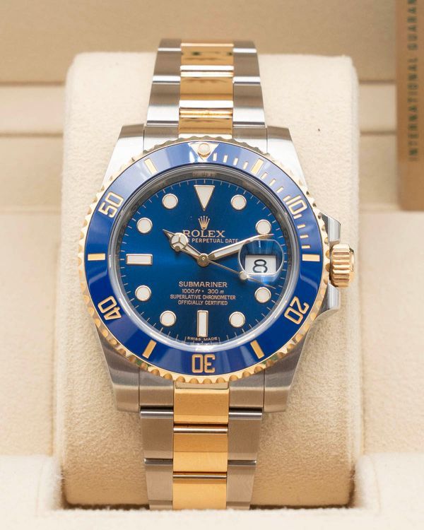 2015 Rolex Submariner Date "Bluesy" 40MM Blue Dial Two-Tone Oyster Bracelet (116613LB)