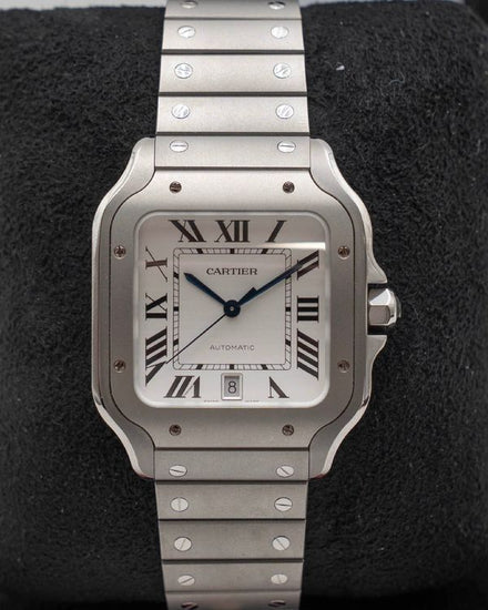 2026 Cartier Santos De Cartier 39.8MM White Dial Titanium Bracelet (WSSA0089)