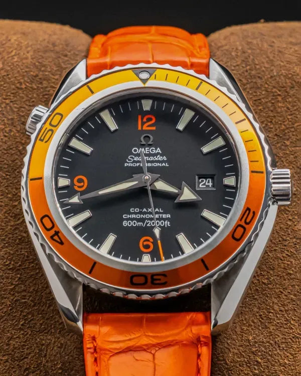 Omega Seamaster Planet Ocean 42MM Black Dial Leather Strap (2909.50.38)