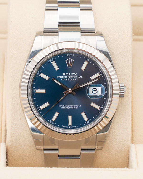 2023 Rolex Datejust 41MM Blue Dial Oyster Bracelet (126334)